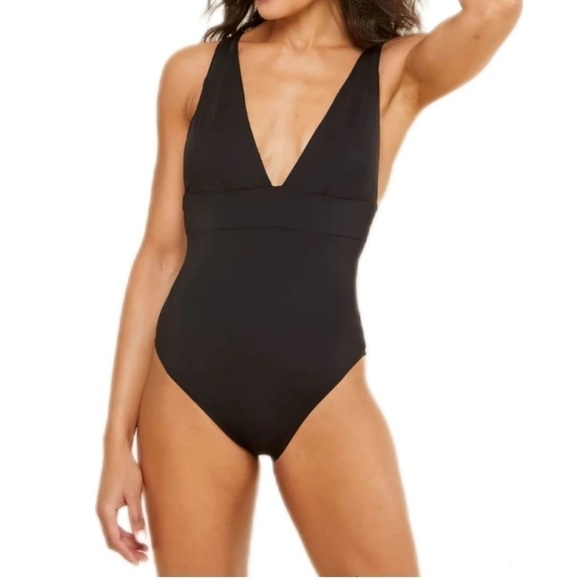 Andie Swim The Sardinia One Piece Swimsuit Black Size M NWT - Picture 1 of 16
